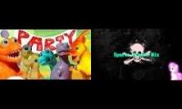 Dinosaur Party Destroyed At House Scene! Sparta Pirate Remix