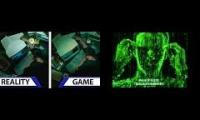 The Matrix Awakens Reality Comparison (Clubbed to Death music)