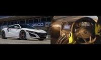 Honda NSX mk2 Laguna seca real vs GTS