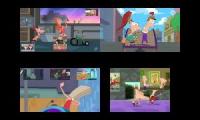 Phineas and Ferb Sparta Remixes Quadparison