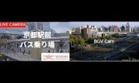 京都駅前+京都駅 東海道新幹線+新大阪ライブカメラ