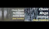 Durma em 5 Minutos com Som de Chuva Pesada na Floresta Enevoada - Som de Chuva para Dormir Bem 