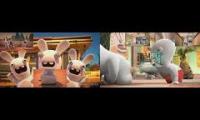 Rabbids Invasion Sparta Remix Comparison