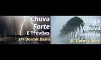 Thumbnail of Som de Chuva para Dormir Profundamente e Relaxar a Mente - Barulho de Chuva Forte e Trovões à Noite
