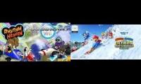 Thumbnail of Rainbow Road (Mario Kart Wii + Mario & Sonic 2014 Mashup) - Rhythm Heaven Custom Remix