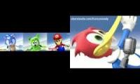 Gummy Bear Vs Sonic Vs Mario Vs Woody Woodpecker