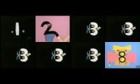 Sesame Street - Abstract Number Count #1-8
