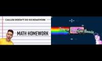Calliou: It’s Too Hard Mommy!: Sparta NyanCat Remix