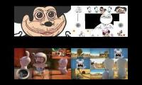Rabbids Invasion Vs Mokey’s Show Sparta Remix Quadparison 2
