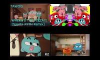 Thumbnail of The Amazing world of Gumball Sparta remixes Quadparison 4