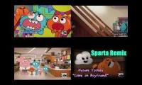 The Amazing world of Gumball Sparta remixes Quadparison 5