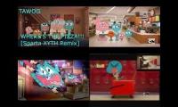 The Amazing World Of Gumball Sparta Remixes Side By Side 4