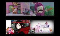 Oddbods VS RWBY Sparta Remix Quadparison