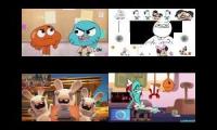 Thumbnail of TAWOG VS Mokeys Show VS Rabbids Invasion VS Wander Over Yonder Sparta Remix Quadparison 2