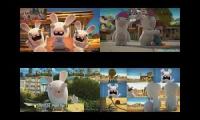 Rabbids invasion Vs TAWOG Sparta Remixes Side By Side 1