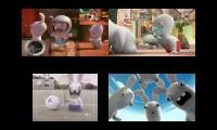 Rabbids invasion Vs TAWOG Sparta Remixes Side By Side 4