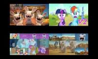 [Request] Rabbids Invasion VS MLP Sparta Remixes Quadparison