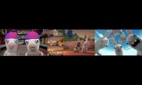 Rabbids Invasion Fandub - Rabbid Screaming Sparta Remix 3parison