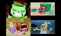 Happy Tree Friends VS Drawn Together has a Sparta Quadparison