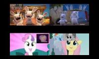 Rabbids Invasion vs My Little Pony sparta remix quadparison 8