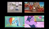 Rabbids Invasion vs My Little Pony sparta remix quadparison 10