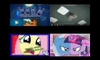 Rabbids Invasion vs My Little Pony sparta remix quadparison 15