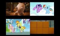 Rabbids Invasion Vs My Little Pony Sparta Remix Quadparison 3