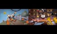The Cuphead Show intro long vs short