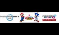 Wii Coconut Mall Mashup (Mario Kart Wii + Mario & Sonic 2012 + Mario Kart Booster Course Pass)