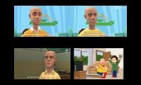 caillou gets fat at mcdonalds and gets grounded quadparsion