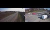 Russian forces moving through Ukrain