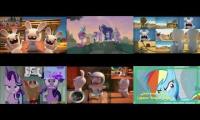 Rabbids Invasion vs My little pony Sparta remix Sixparison