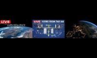 Live ISS View 3 Shots of Space
