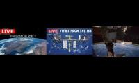 Thumbnail of Live ISS View 3 Shots of Space