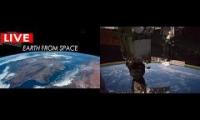 Live ISS View 3 Shots of Space