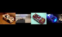 Lightning McQueen being a police car in 4 knockoff toys (BETTER VERSION)