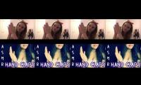 purple nails clapping