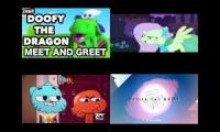 TAWOG VS MLP VS SML VS BFB Sparta Remixes Quadparison 3