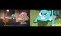 [TAWOG] Gumball Vs Nicole Sparta Remix Comparison 2