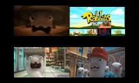 [Request 5/8] New Rabbids Invasion Sparta Remixes Side-By-Side Quadparison 5