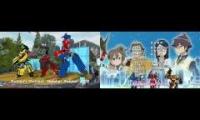 Transformers Adventure vs Gyrozetter ending dance