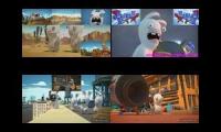 [Request 9/12] New Rabbids Invasion Sparta Remixes Side-By-Side Quadparison 9