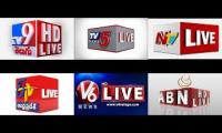 Thumbnail of telugu news channels, live coverage followups