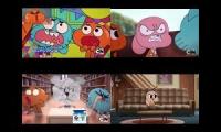 The Amazing world of Gumball vs bluey Sparta remixes Quadparison I