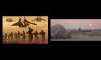 Thumbnail of clones fighting with the force theme in the background