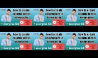 Thumbnail of kinemaster font editing