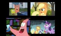 JVids24s SpongeBob VS MLP Sparta Remix Quadparison