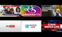 6 - DD NEWS, SANSD TV , zee news indiatv rbharat