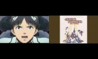 Thumbnail of Evevangelion vs sahaquiel with 80s song
