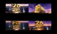 All 20th Century Fox Logos Played At Once V2 -  Multiplier